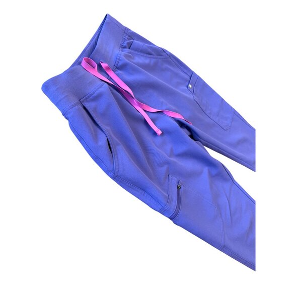 Figs Technical Collection Womens Pants S Scrub Purple Pink Drawstrings - Picture 3 of 6